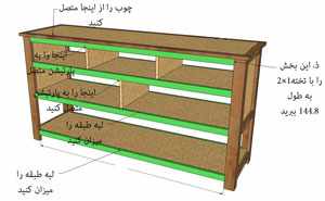 image آموزش مرحله ای ساخت کمد چوبی کشودار با طرح و نقشه