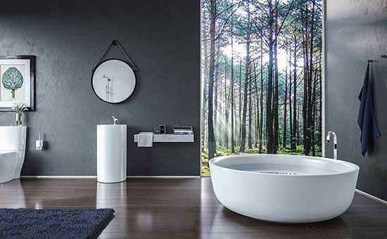 image ایده های مدرن برای طراحی دکور حمام