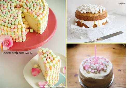image ایده های جالب و جدید برای تزیین کیک های خانگی با شکلات و پاستیل