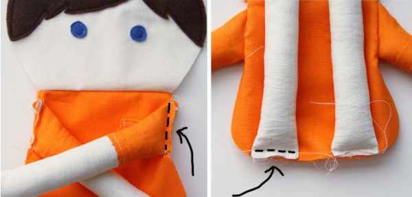 image آموزش دوخت و ساخت عروسک زیبای پارچه ای برای بچه ها