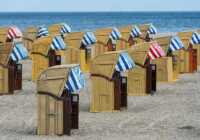 image عکسی زیبا از دکه های کنار ساحل برای تعویض لباس در آلمان