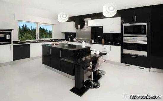image ایده های شیک و جدید طراحی کابینت آشپزخانه با mdf