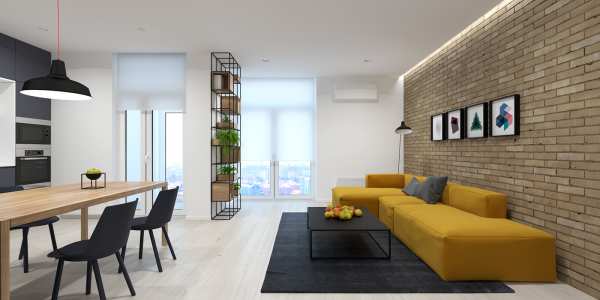 image گزارش تصویری از دکوراسیون مدرن آپارتمان با رنگ های خاص