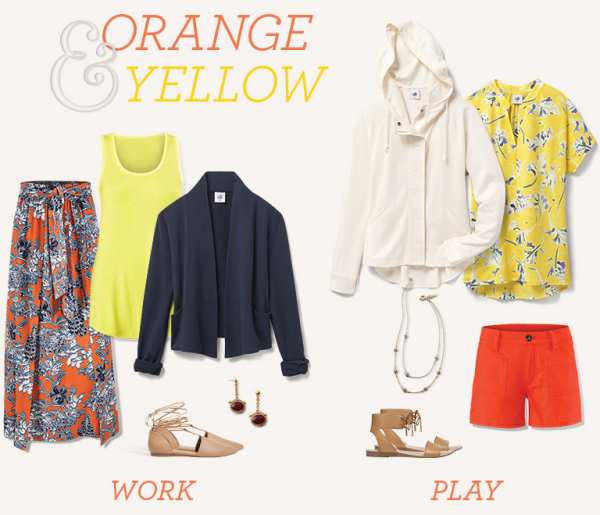 image ترکیب رنگ لباس های تابستانی و شاد مخصوص خانم ها