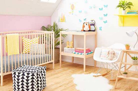 image بهترین چیدمان و دکور برای اتاق نوزاد چطوری است