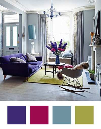 image چطور از رنگ بنفش در دکوراسیون منزل استفاده کنید