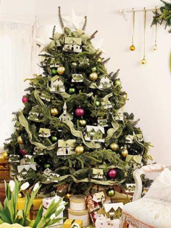 image ایده های جالب و جدید برای تزیین درخت کریسمس