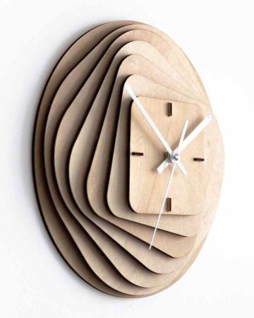 image جدیدترین مدل های شیک ساعت دیواری چوبی