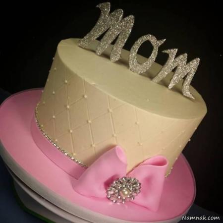 image ایده های خلاقانه تزیین کیک تبریک روز مادر
