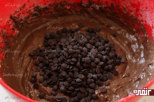 image آموزش تصویری پخت مافین شکلاتی موز