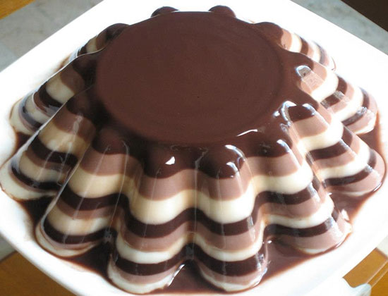 image آموزش درست کردن ژله شکلاتی مخصوص سرآشپز