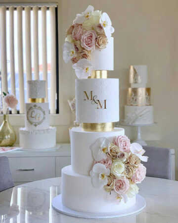 image مدل های جدید برای سفارش کیک عروسی شیک